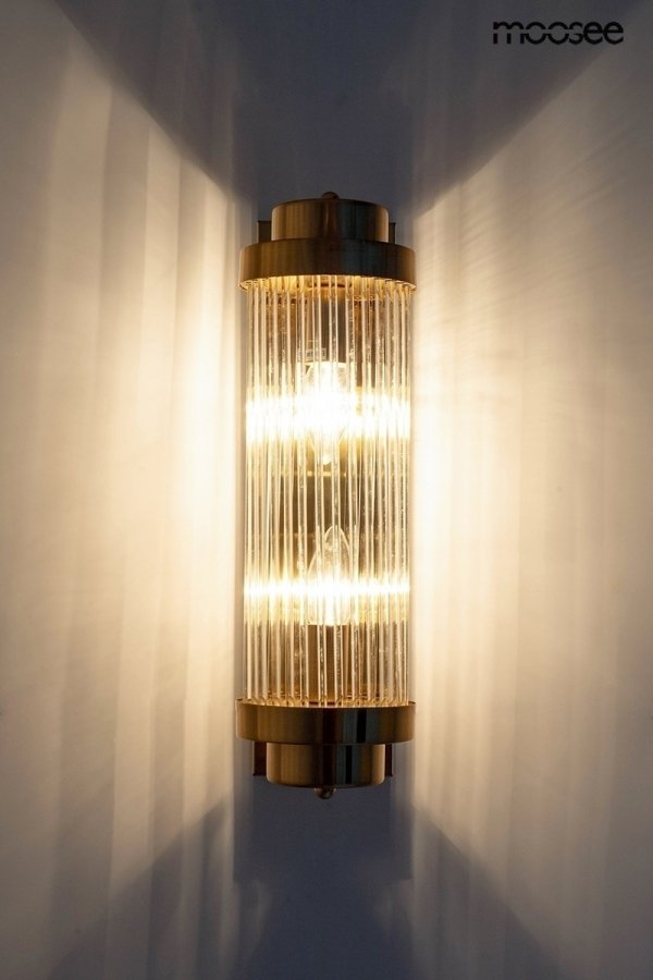 Kinkiet Ścienny Glamour złota COLUMN MSE010100361 MOOSEE