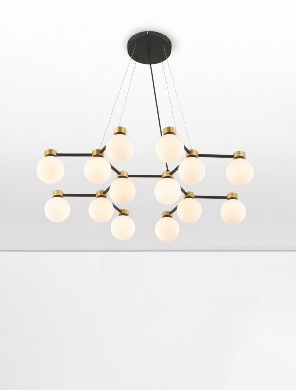 Designerska lampa wisząca nowoczesna art deco szklane klosze kule CAMINOS LE44544 Luces Exlusivas