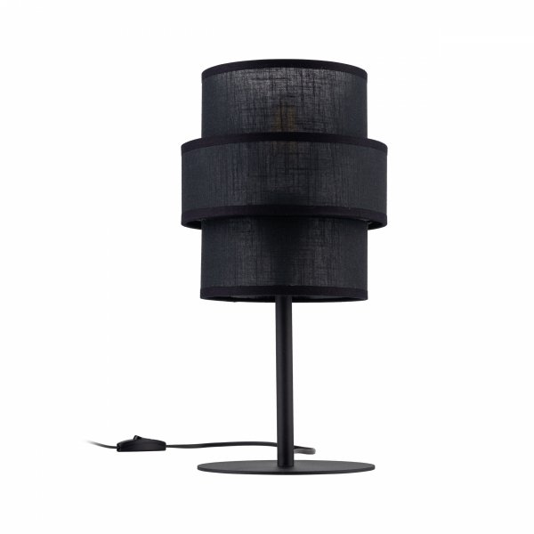 Dekoracyjna lampka stołowa nocna w stylu boho podwójny czarny abażur do salonu jadalni sypialni CALISTO 5895 TK-Lighting