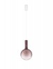 Szklana Lampa Wisząca Minimalistyczna Brązowy Szklany Klosz JAVIER LE44485 Luces Exlusivas 