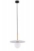 Stylowa lampa wisząca marmur szklany klosz JUANJUI LE44854 Luces Exlusivas 