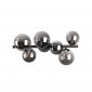 Czarny Molekularny Plafon Sufitowy Szklane Kule PERLAGE PL6 309262 IDEAL LUX 