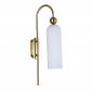ZŁOTY Kinkiet w Stylu Art Deco LIGHT PRESTIGE PIEGA LP-939/1W WHITE GLAMOUR 