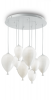 NOWOCZESNA LAMPA WISZĄCA BALONY CLOWN 100883 IDEAL LUX BIAŁA 