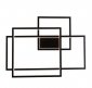 KINKIET ŚCIENNY CZARNY GEOMETRIC W0233 MAXLIGHT 