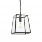 Lampa Wisząca Na Łańcuchu Szklana Czarna HURST 101541 ENDON 