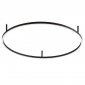 NOWOCZESNY CZARNY PLAFON RING 3000K LED IDEAL LUX ORACLE SLIM PL D90 266022 