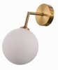 NOWOCZESNY ZŁOTY KINKIET ŚCIENNY LIGHT PRESTIGE DORADO LP-002/1W BIAŁY KOLOSZ KULA 