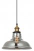 SZKLANA LAMPA WISZĄCA LOFT ITALUX HUBERT MDM-2381/1 GD+SG CZARNA 