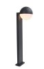 Lampa zewnętrzna ogrodowa słupek nowoczesna minimalistyczna kula szara aluminiowa LOOMA IP54 7138001118 LUTEC 
