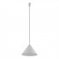 Szara Lampa Wisząca Stożek Nowoczesna ZENITH M SILK GRAY 10878 Lighting 