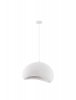 Nowoczesna biała lampa wisząca półokrągły klosz minimalistyczna uniwersalna skandynawska PALINZA LE45317 Luces Exclusivas 