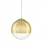 Lampa wisząca 30cm złota dekoracyjna minimalistyczna klasyczna nowoczesna szklana kula FLASH MP1238-300 gold Step Into Design 