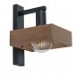 Kinkiet Ścienny Z Drewnianym Kloszem W Stylu Loft ROBIN 32218 SIGMA 