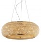 Kryształowa Lampa Wisząca Złota IDEAL LUX PASHA SP10 082257 