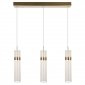 Designerska lampa wisząca w kolorze różowego złota nowoczesna art deco glamour AMBIENTE LED CCT LP-1510/3L GD Light Prestige 