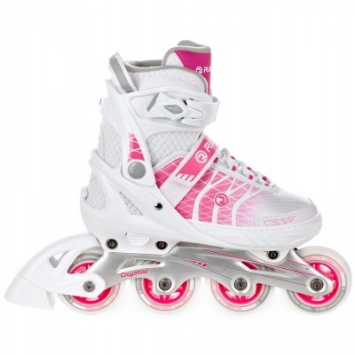 Rolki Raven Crystal (white/pink)
