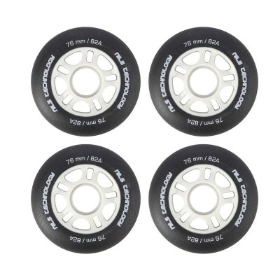 4 kółka Nils 76mm 82A (czarne matowe)