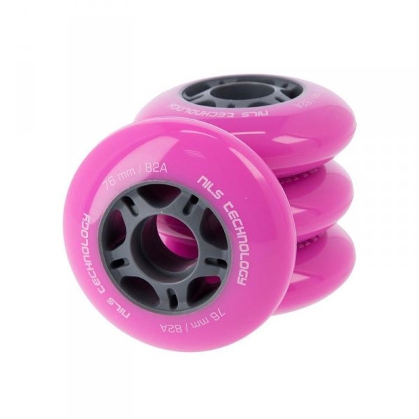 4 kółka Nils 76mm 82A (różowe)