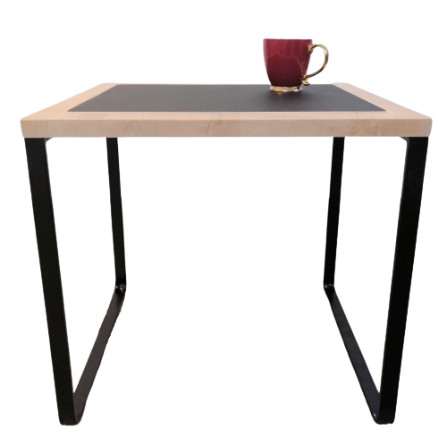 Stolik kawowy ława loft drewno bukowe 60x50cm + mata