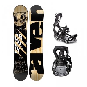 Deska snowboardowa Raven Grizzly z wiązaniami Raven FT360 (black)