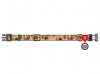 Collar WauDog Nylon Obroża nylonowa z QR-paszportem, plastikowy fastex, wzór AWOKADO NA RÓŻU, S 15mm/25-35cm