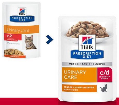 Hill&#039;s Prescription Diet c/d Feline Urinary Stress z kurczakiem saszetka 85g