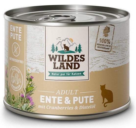 Wildes Land Cat Classic Adult Ente & Pute puszka 200g