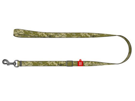 Collar WauDog Nylon Smycz nylonowa regulowana M 20mm/152-183cm, wzór MILITARY