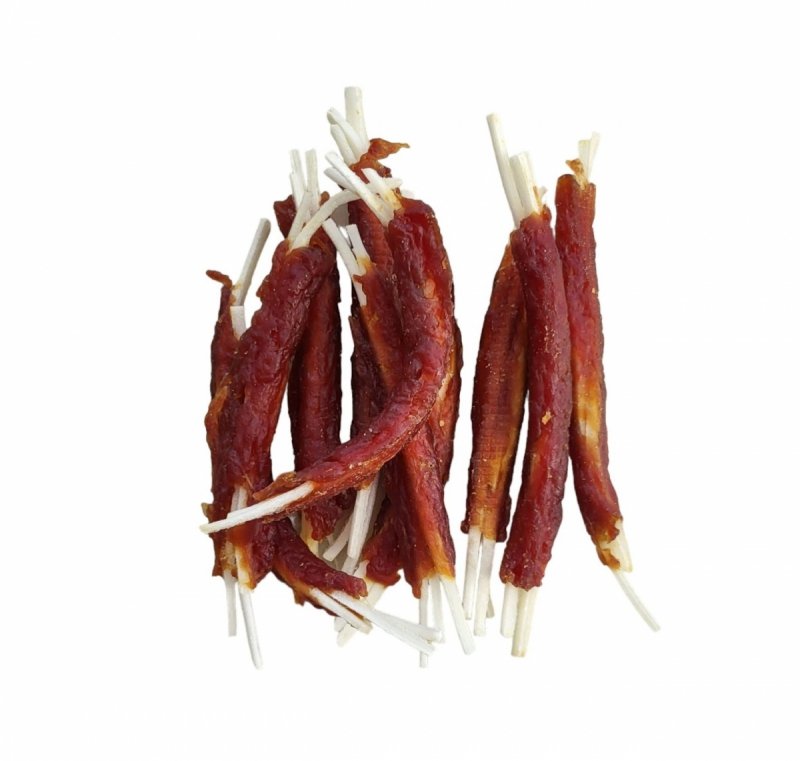 SMACZAKI Cienkie Paski Wołowe Owijane Kaczką 500g