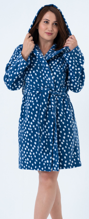 VIENETTA Szlafrok damski z polaru CIAPKI R: