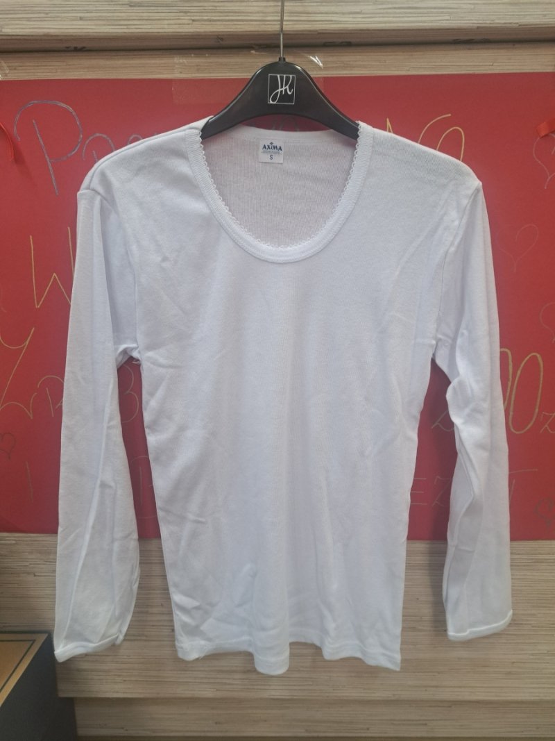 PODKOSZUKA DAMSKA Z DŁUGIM RĘKAWEM BIAŁA R: