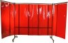 PARAWAN SPAWALNICZY Z RAMIONAMI OPEN WELD SOLID ULTRA Z KURTYNAMI LAMELOWYMI 4100x1900 mm (szer x wys) 