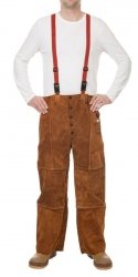 WELDAS-LAVA BROWN skórzane spodnie spawalnicze 44-7440/7600 