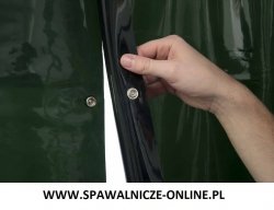 WELDAS-Kurtyna spawalnicza LAVAshield 2 x 55-7218 zielony, spinany 270x180 cm (szer x wys) 