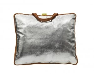 WELDAS - Lava Brown™ poduszka spawalnicza 44-7905 ; dwoinowa, brązowa, skóra wołowa z jednej strony a z drugiej PFR Rayon, rozmiar: 39 x 33 x 3 cm.