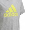 Adidas t-shirt Szary Yb Mh Badge of Sport T Dv0823