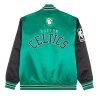 Mitchell & Ness kurtka NBA Boston Celtics Primetime Heavyweight Satin Jacket Vintage Logo Celtics JK8453-BCEKYGN