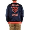 Mitchell & Ness kurtka NFL Heavyweight Satin Jacket Chicago Bears OJBF3413-CBEYYPPPNAVY
