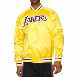 Mitchell & Ness Los Angeles Lakers kurtka NBA Lightweight Jacket STJKMG18013-LALGOLD