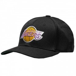 Mitchell & Ness czapka z daszkiem NBA Los Angeles Lakers Team Logo High Crown 6 Panel Classic Red Snapback HHSSINTL102-LALYYPPPBLCK