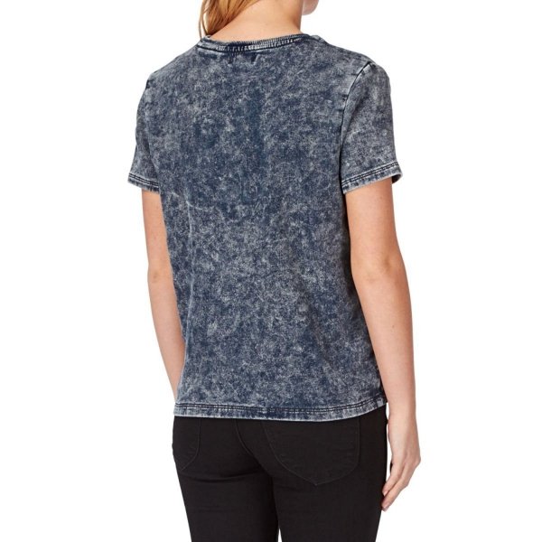 Adidas Originals Denim Tee Bequem Sport T-Shirt In Grau für Damen