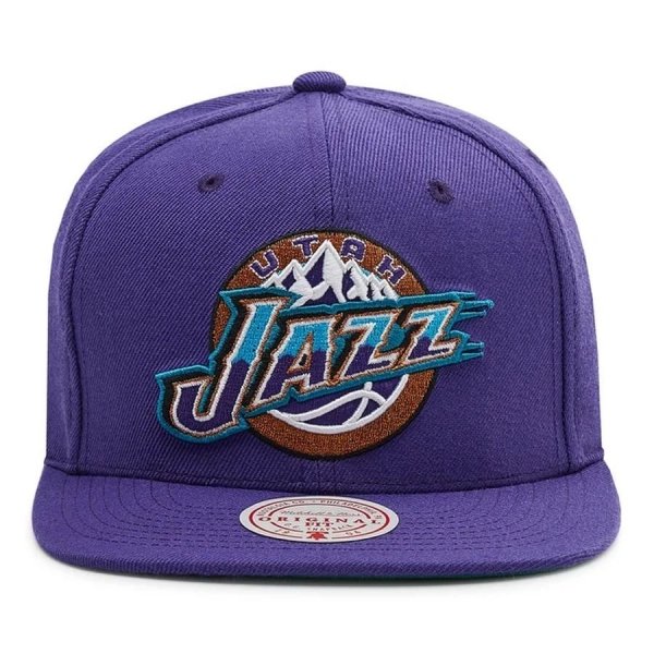 Mitchell &amp; Ness czapka z daszkiem bejsbolówka NBA Team Ground 2.0 Snapback HWC Utah Jazz HHSS3258-UJAYYPPPPURP