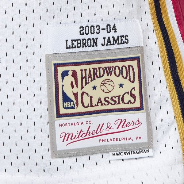 Mitchell &amp; Ness koszulka NBA Swingman Jersey Cavaliers 03 Lebron James SMJYCP19209-CCAWHIT03LJA