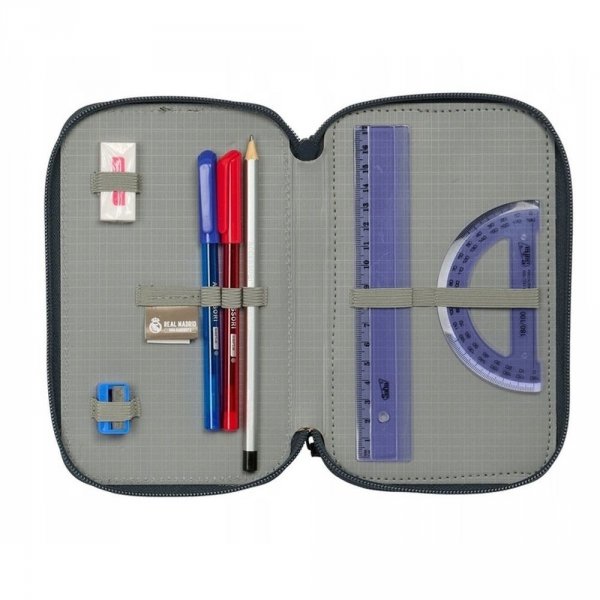 Real Madryt piórnik z wyposażeniem triple filled pencil case 37 pcs 412557857
