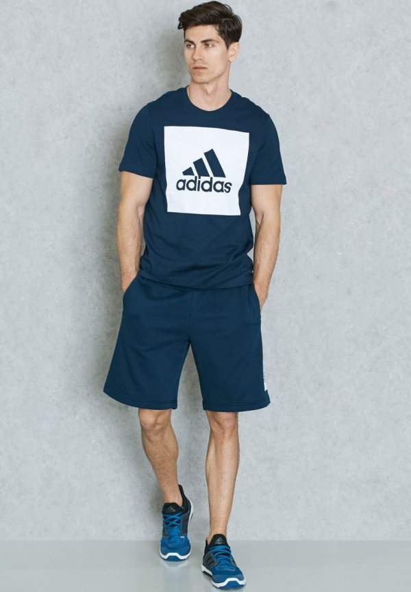 Adidas t-shirt męski granatowy Ess Big Logo Tee S98726