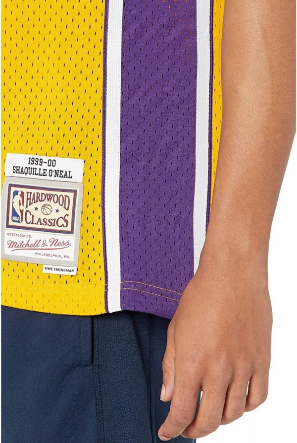 Mitchell &amp; Ness koszulka męska Los Angeles Lakers NBA Swingman Home Jersey Lakers 99 Shaquille O`Neal SMJYGS18179-LALLTGD99SON