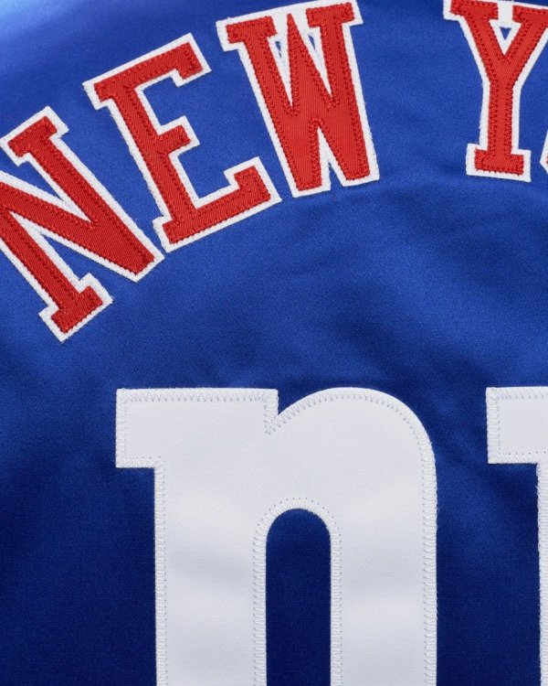 Mitchell &amp; Ness kurtka NFL Heavyweight Satin Jacket New York Giants OJBF3413-NYGYYPPPROYA