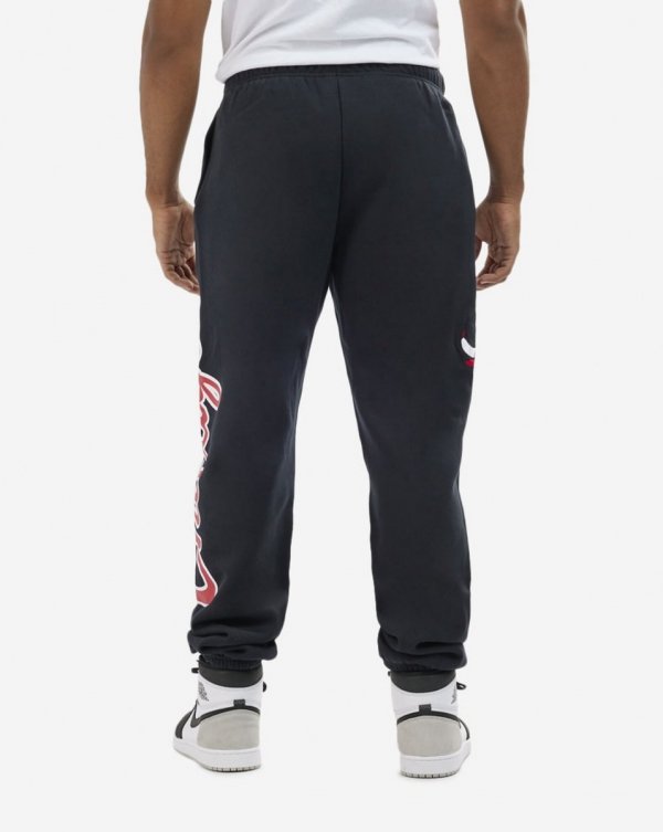 Mitchell &amp; Ness spodnie dresowe męskie czarne NBA Champ City Fleece Bottoms Chicago Bulls PSWP3253-CBUYYPPPBLCK