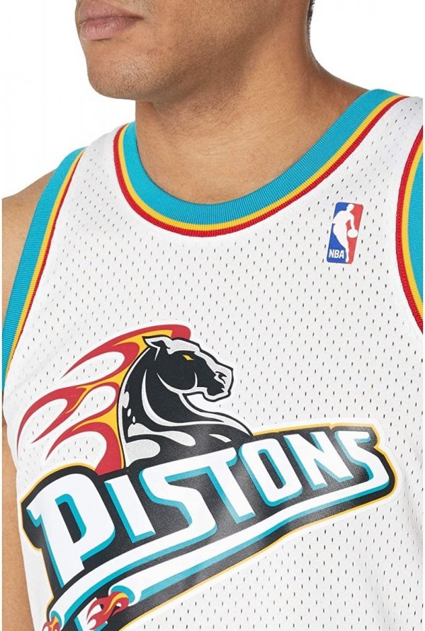 Mitchell &amp; Ness koszulka męska Detroit Pistons NBA Swingman Road Jersey Pistons 98 Grant Hill SMJYCP19211-DPIWHIT98GHI